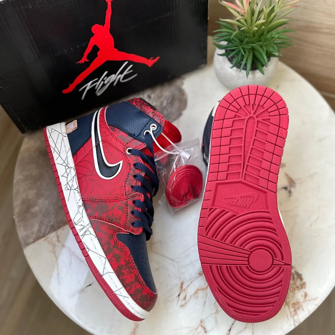 NIKE Air jordan 1 High Spider Shoes – First Copy