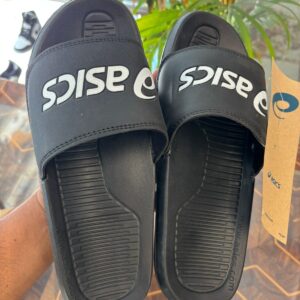 Unisex Typography Brand Logo Printed Sliders